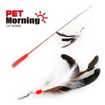 펫모닝 플라잉캣 수탉 낚싯대 CT-902 낚시대장난감 깃털낚시대, 1