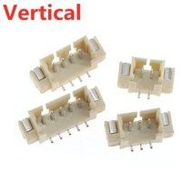 10PCS 125mm 커넥터 수평 SMD 수직직각 유형 수 JST 소켓 커넥터 234567891012P, 없음, Vertical SMD+3P