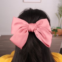 두봄 고급 리본핀 새틴 러블리 머리핀 헤어핀 1개