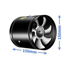 창문형 환풍기 정화조 화장실 창틀 옥상 벽부형 벽 배기팬 파이프 주방 루버 공기 환기, 6인치