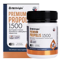 프리미엄 프로폴리스 1500 뉴질랜드산 항산화 영양제, 100캡슐 x 1박스 (100일분)
