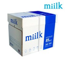 엑소 밀크 A4 복사용지(A4용지) 85g 2500매 1BOX, 단품