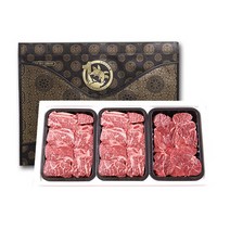 [홍천한우마을]1등급 한우암소 갈비혼합 명절선물세트, 05.[4칸]소갈비x4