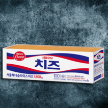 서울우유 체다슬라이스 치즈 1.8kg 업소용, 서울우유 체다슬라이스 치즈 1.8kg 100매