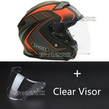 쇼에이 헬멧 풀페이스 반모 오픈 페이스 J-CRUISE II AGLERO TC-1 제트 오토바이 승마 모토 크로스 레이싱, M, Silver visor