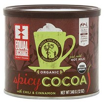 EQUAL EXCHANGE Organic Spicy Hot Cocoa １2 OZ, 1
