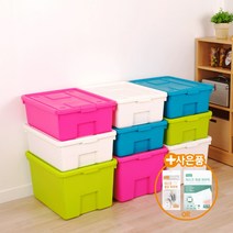 [리빙앤트리]이좋은 파스텔 리빙박스 32L 52L 4color, 리빙박스_52리터 1개-핑크