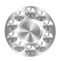 그림용품 페인트 트레이 팔레트 어린이 학생용 아트 페인팅 프로젝트 금속, [01] Round 10 hole