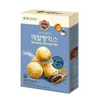CJ더마켓 홈 베이킹 제과 제빵 빵 만들기 카페 디저트 아이 간식 오븐용깨찰빵믹스 초코 핫 케익 와플 브라우니 쿠키 머핀 깨찰빵 식빵 500G, 19개