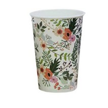 투고팩 플라워 종이컵 300ml, 1개입, 50개