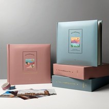 대용량 4X6 양장 포켓 고급 앨범 사진첩, 핑크