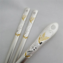 한울명가 순금 은수저 세트 (순은 99% 30 1벌), 백금24k, 4. 순금 은수저 학 (백금24k) 1벌