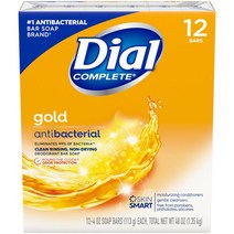 Dial 미국 다이알 오리지날 항균 골드 비누 113g 12개 Dial Complete Antibacterial Deodorant Bar Soap