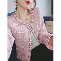 가을여행룩 고급스러운 자켓 캐주얼 트위드자켓 가디건
