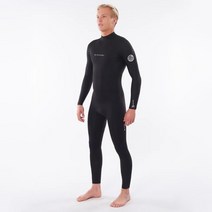 Rip Curl C 125MFS Dawn Patrol 4/3mm Back Zip Wetsuit Steamer - Black (립컬 다운패트롤 웻슈트)