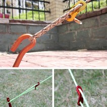 사이트데크 줄 로프고정 땅콩스토퍼 골드 3개 캠핑 팩