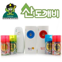산도깨비 자동분사기+향캔1개/향캔3개/방향캔/리필 향캔 26종/위해우려 안전제품확인, 자동분사기 향기속으로 센서, 산도깨비 향캔-포도[1개]