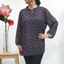 노브패리스 EST920아메바 목셔링 진주버튼 팔쉬폰티셔츠 88~120 큰 킹사이즈 왕특대 별대 봄 여름 가을 빅사이즈 8부 티셔츠 엄마옷