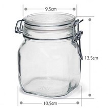 보르미올리 피도 유리병 750ml(투명) 로코 밀폐용기 벌크포장, 상세페이지 참조