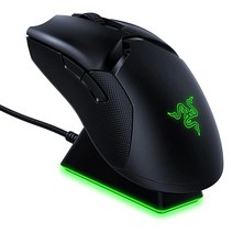 Razer 바이퍼 얼티밋 무선 게이밍 마우스 및 RGB 충전독 머큐리 화이트, Classic Black, Mouse + Dock