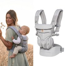 에르고베이비 옴니 360 쿨 에어 메쉬 신생아 유아용 아기띠, 인디고위브