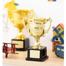 mi 민화샵 미니 플라스틱트로피-골드라벨지 특별한트로피DIY, 골드라벨지