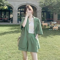 엘프 여성 정장세트 캐주얼 연출 반바지