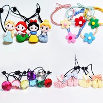 은꽃밴드(총21p)왕국공주4p+꽃밭5p+보석8p+발레4p방울끈세트 여아머리끈세트 유아 머리방울 세트 헤어끈 포니테일