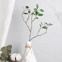 미니 그린 리프 나무가지 조화