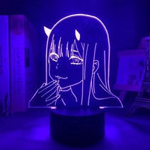 제로투 네온사인 LED 틱톡 조명 홈PC방 방송 집꾸미기, 크랙 터치 스위치 +  16색 리모컨, G