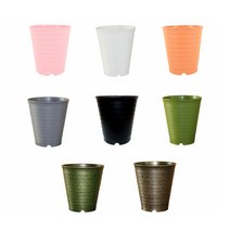 cocooning 아파트 실내 Round 분재 분갈이 감성 포트 타원형화분 5size, 그린