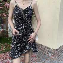 [랜덤플레이] 민소매 옆 셔링 주름 원피스
