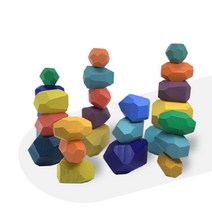 원목 나무 우드블럭 쌓기 장난감 교구 유아 정서발달 유대감형성 인테리어소품 36PC 26PC