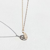 에버링 14K 목걸이 행복하자 스마일 이모티콘_NNOV4801 Gold Smile Gift