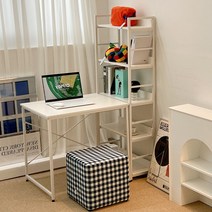 퍼피노 번트 800 철제 원룸 1인 책상 if028, 화이트