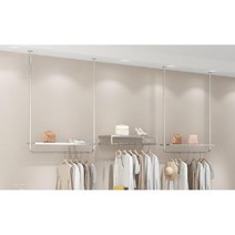 매장용 옷가게 행거 천장고정 스테인리스 심플 인테리어 옷걸이, 100cm x 100cm