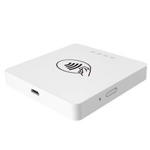 스마트 스퀘어 신용 카드 리더기 비접촉식 NFC 지불 비자 마스터 EMV 아메리칸 익스프레스 IOS 안드로이드 윈도우 인증서, 01 White
