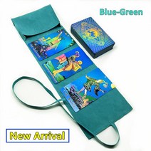 타로카드 플라스틱 타로 카드 핑크 블루 블랙 천 보관 가방 1 세트 방수 내구성 점술 영어 가이드 북 오라, 04 Blue Green