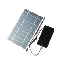 아파트태양광 태양열설치 태양열 집열판 판넬 패널 10W/8W/6W/5W 5V USB 태양 전지 패널 야외 휴대용 미니, 02 6W-white