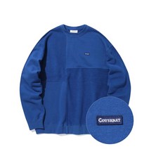 COVERNAT 패브릭 믹스드 맨투맨 블루 186392