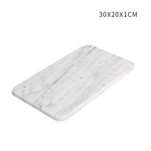 대리석 보드 작업판 빵 반죽 미니 베이킹 패드, 화이트30x20x1cm