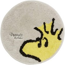 일본직발송 4. 센코(Senko) 센코 스누피 루킹 우드스톡 인테리어 매트 베이지 지름 약 38cm 87680 B07LGCW, 루킹 W 베이지_One Color, One Color