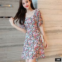 가바바 여성 원피스 여성스러운느낌가득 꽃무늬 미니원피스 G48767