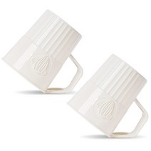 생활공식 튼튼한 거꾸로 양치컵 아이보리, 2개입