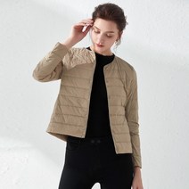 경량패딩경량 울트라 라이트 덕 다운 여성 매트 패브릭 경량 코트 따뜻한 여성
