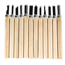 섬세한 목공 작업용 조각 칼 세트 12종 조소조각칼