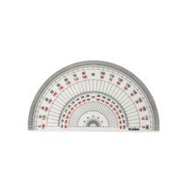 반원분도기 18CM 제도용 제도용T자 사무용품 원형각도기 삼각자45 제도삼각자 템플레이트 각도기세트 각도기