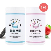 1+1 비비타임 초유 단백질 쉐이크 식사대용 다이어트 식단 메이크밀 보틀증정, 카페모카, 딸기요거트