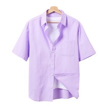 핫코드 남성용 옥스포드 남방 오버핏 11컬러 반팔 셔츠