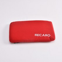 허리 쿠션 자동차 스타일 Jdm RECARO 신부 머리 받침 튜닝 패드 자수 범용 쿠션 버킷 시트 레이싱, 03 lumbar pad Red